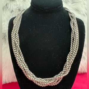 David Yurman Multi-row (6 row) Box Chain Necklace .925/14K Gold 15”